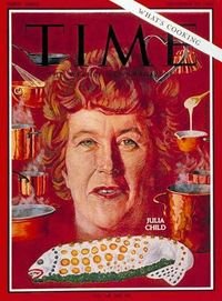 Julia Child portrayed on a 1966 Time Magazine cover