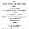 1808 - The New England Cookery
