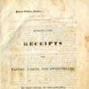 1832 - Seventy-Five Receipts for Pastry, Cakes, and Sweetmeats